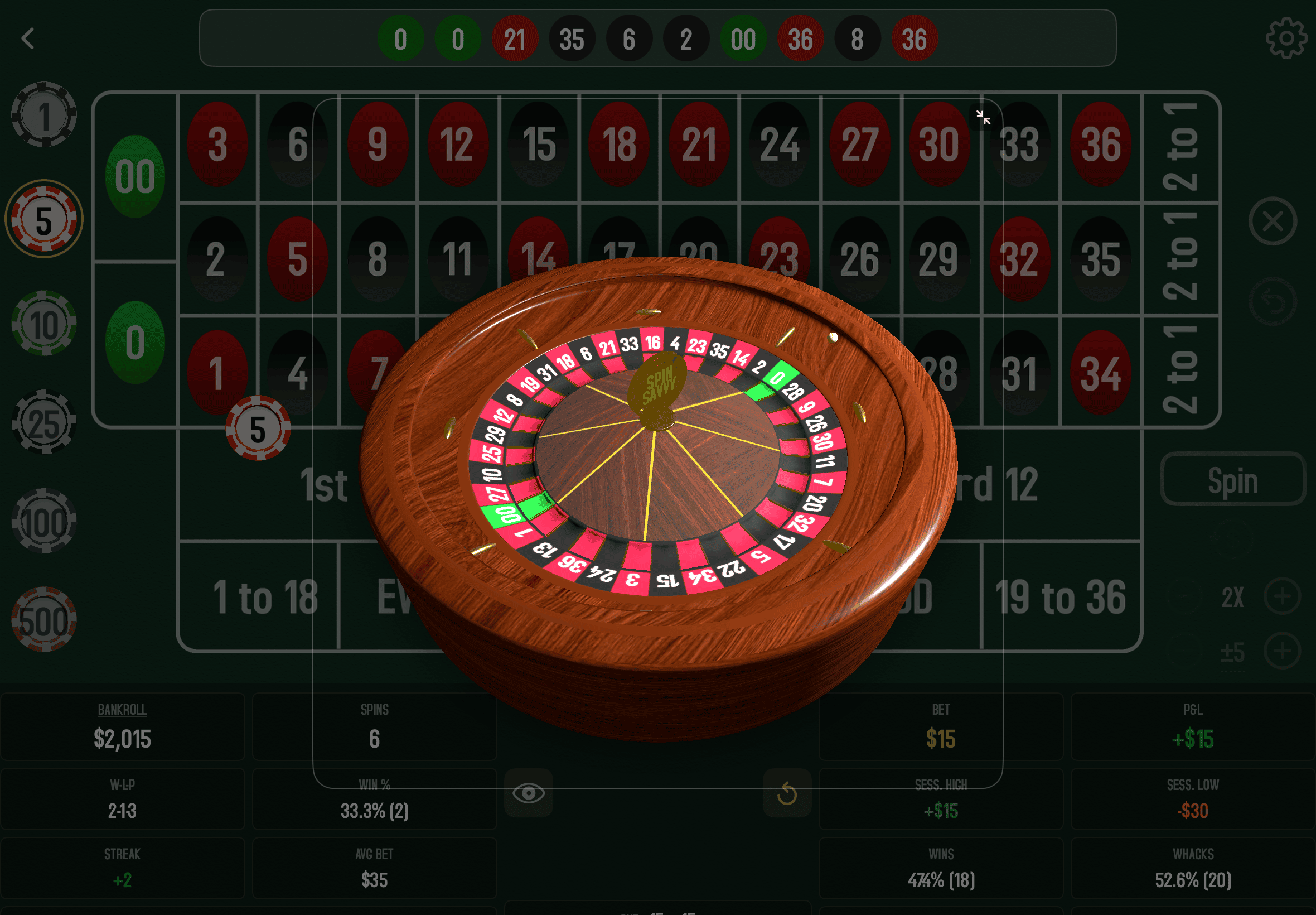The 3D physics wheel during a guided play session